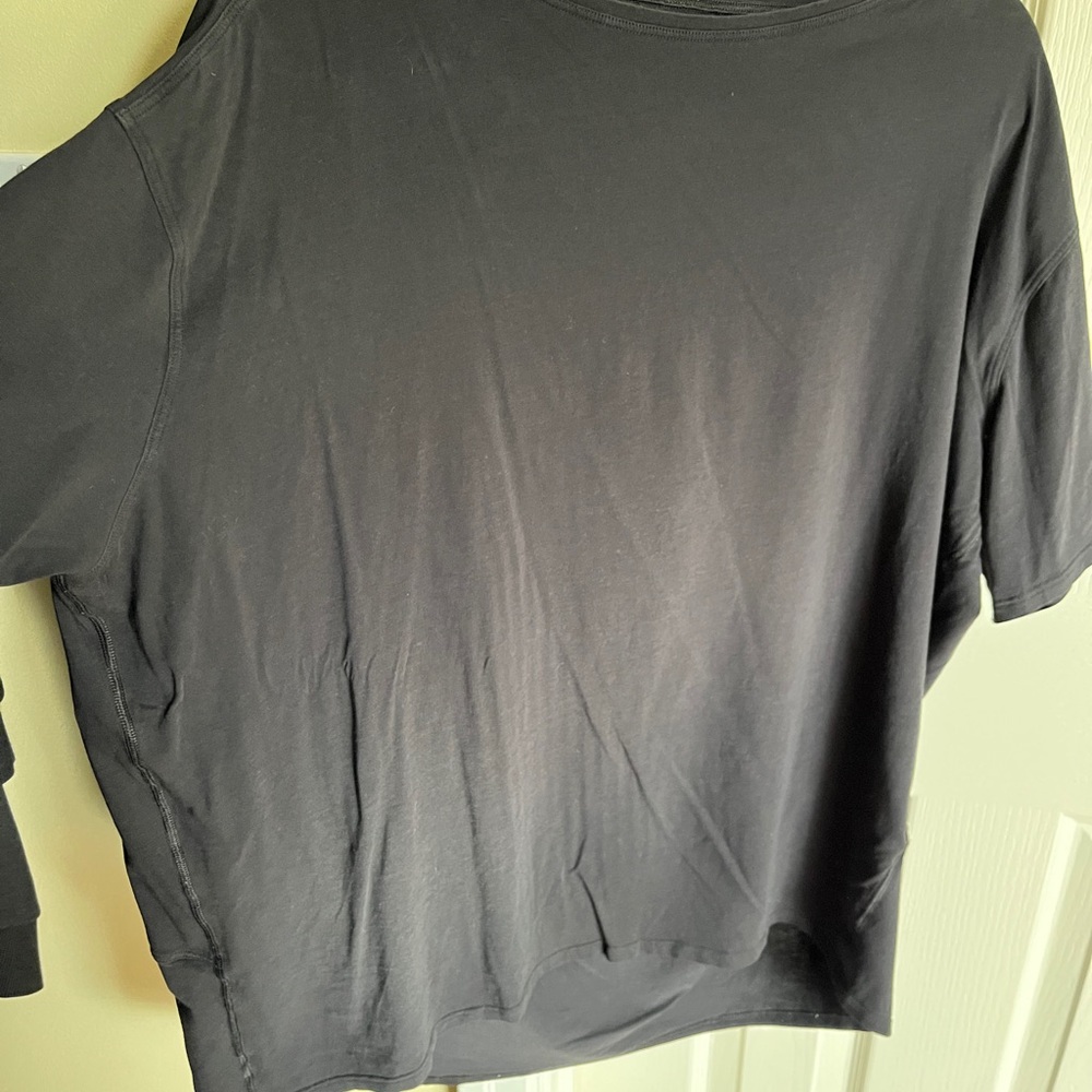 Lululemon black boat neck t-shirt